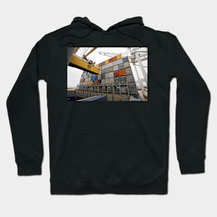 Loading cargo containers (C020/8709) Hoodie